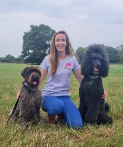 Jo with her dogs